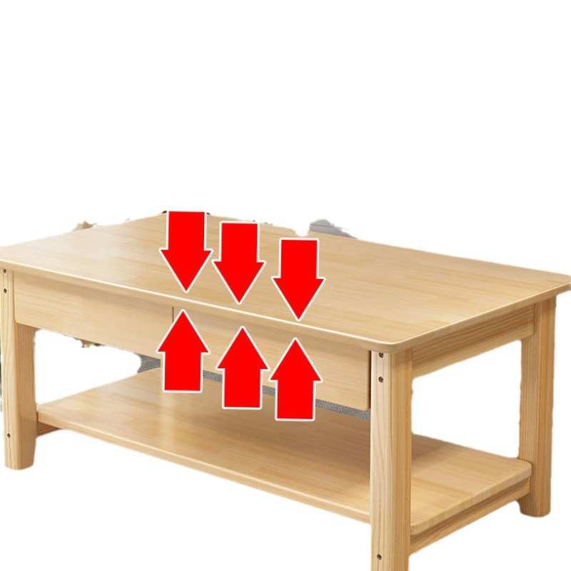 客厅原木实木茶几高档中式小户型双层储物泡茶小桌子茶台家用茶桌