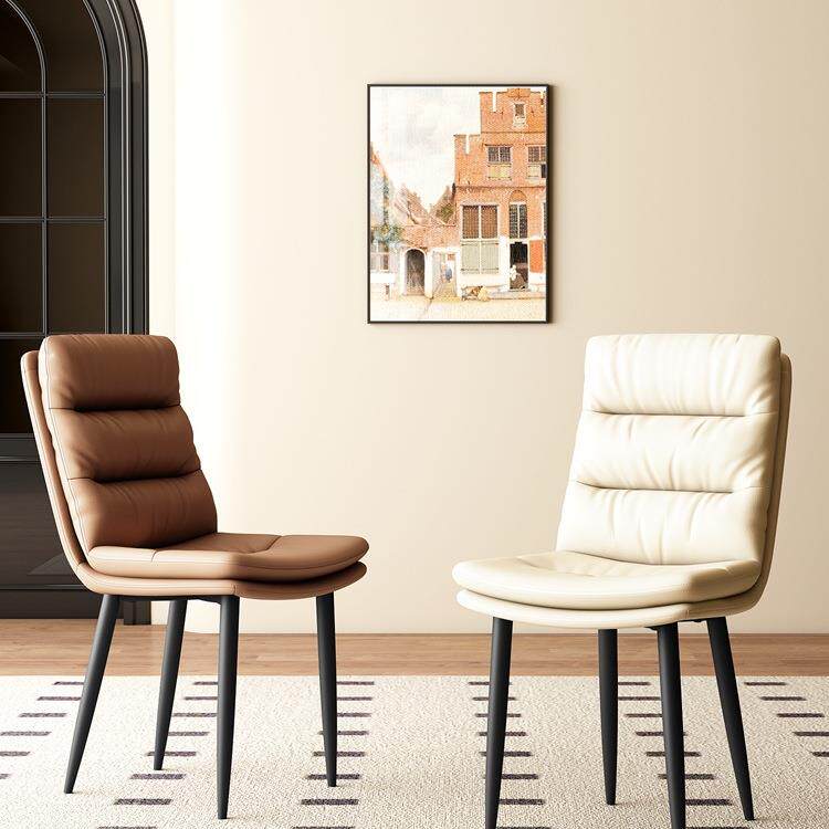 2026春季新款奶油风家用餐椅轻奢靠背凳子餐厅现代简约餐桌椅子w&