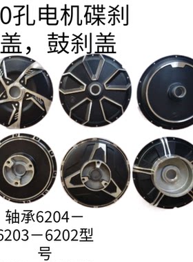 电动车电摩10寸16寸14寸10孔鼓刹碟刹电机边盖满盘电机边盖外壳