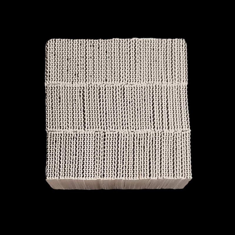 板式蜂窝160/180/200型蓄热导流填料瓷质全新料陶瓷蓄热体工厂