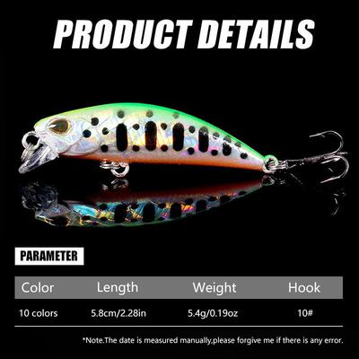1Pcs Pesca Jerkbait Lure Sinking Minnow Fishing Lures 5.8Cm/