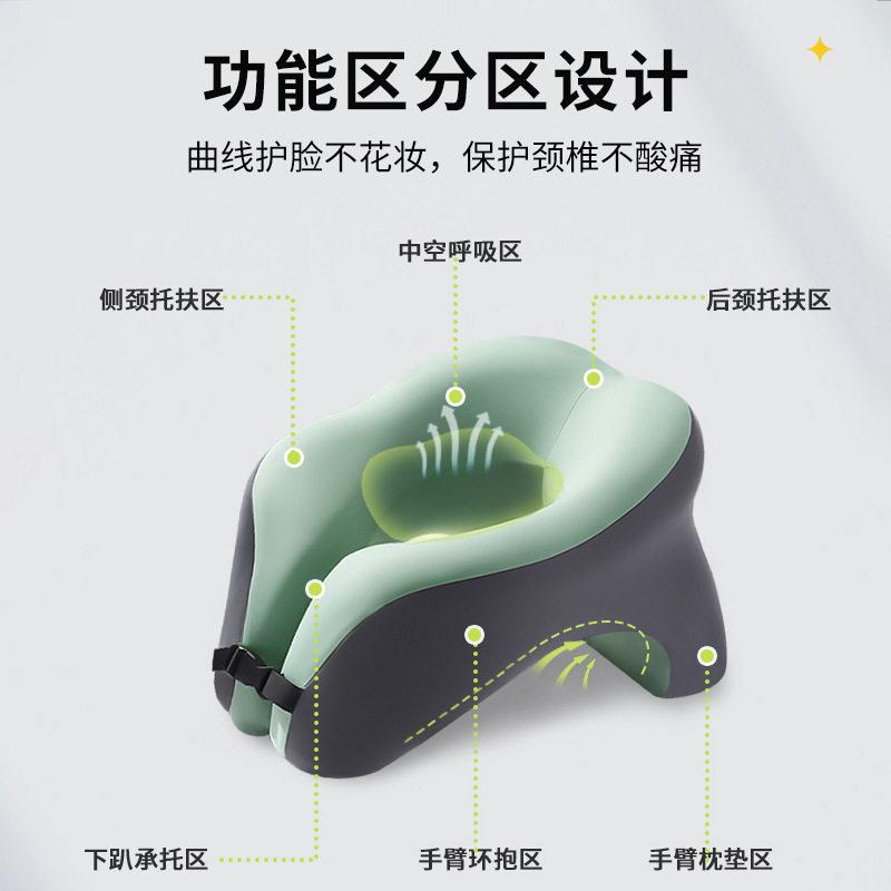 新款直销跨境亚马逊午睡枕公室午休上班族记忆棉学生U型趴睡护颈