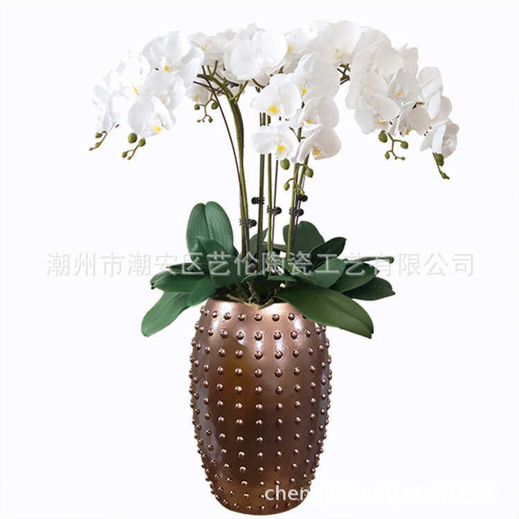 新款简约氧化镁玻璃钢花盆仿真花落地花瓶售楼处客厅商场装饰品,鲜花速递/花卉仿真/绿植园艺,花盆,淘宝优惠券,粉丝福利购,淘宝优惠卷