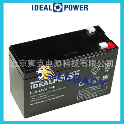 加拿大IDEALPOWER蓄电池ELA12V7.0AH免维护铅酸AGM电池