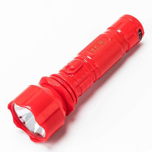 led手电筒照明灯充电塑料手电筒