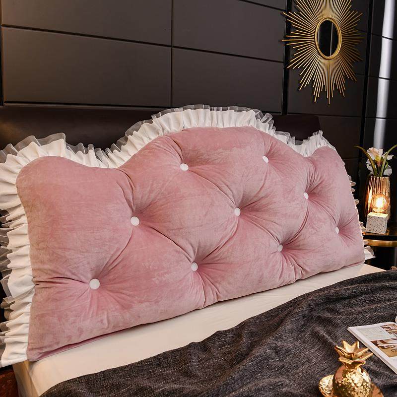 正品洗ins背风欧皇冠床上靠枕床头板软北包抱枕大靠双人网红可拆