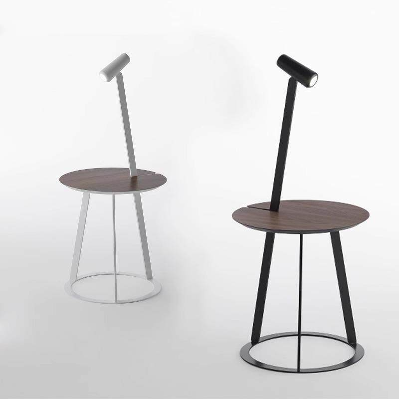 现代简约客厅边桌茶几落地灯卧室床头置物架立式灯北欧简约家用灯