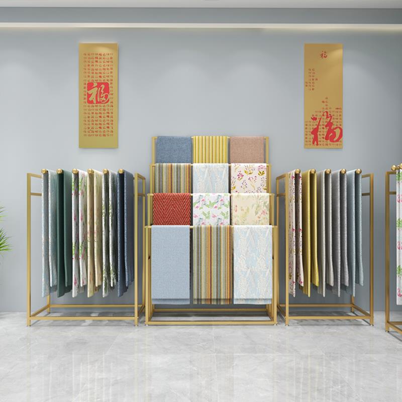 家纺棉被展示架夏季凉爽棉被毛毯展示架家纺商店货架展示架织物展