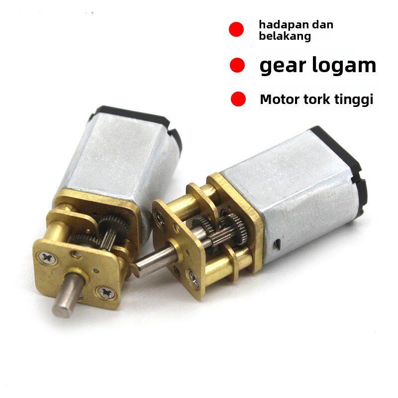030减速电机 3v 6v大扭力马达diy科技小制作配件金属齿轮可正反转