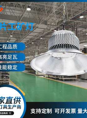 led鳍片工矿灯车间仓库球馆厂房天棚灯100W300Wled工矿灯