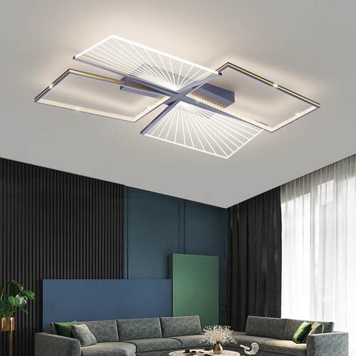 客厅灯简约现代大气家用主厅灯具北欧轻奢创意卧室房间led吸顶灯