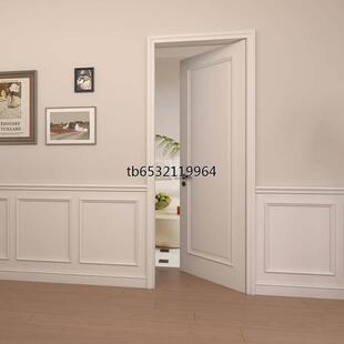 法式 门白色房间门实木烤漆门 木门实木复合烤漆门室内门卧室门套装