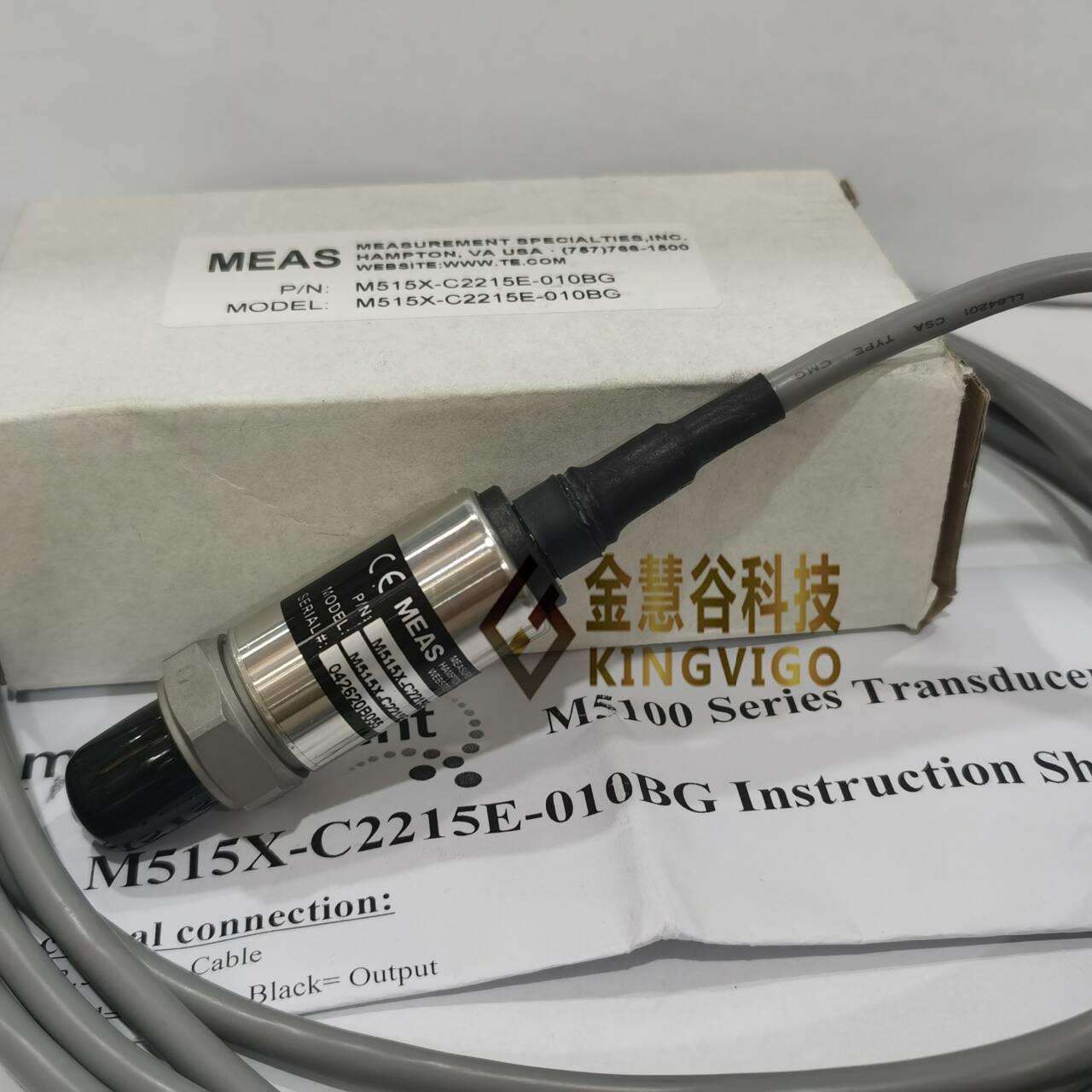 TE MEAS M515X-C2215E-010BG 压力传感器 变送器4-20mA 0-10V