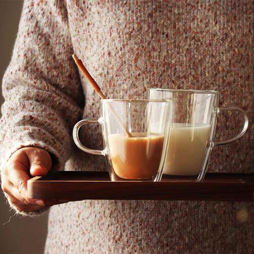 double coffee mugs drinking glass tea cup drinkware milk mug