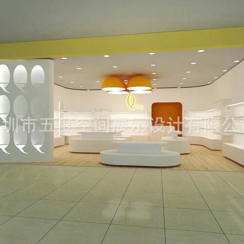 家居用品展示柜母婴坊烤漆带灯陈列架童装店服装展示架产品展示台