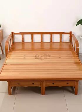 5V可折叠沙发两用竹老式午休床床家用1.5100米小户型功阳台多床能