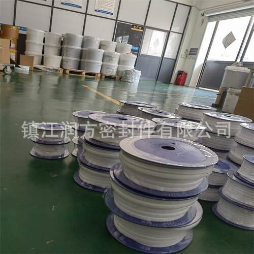 供应无油盘根PTFE材质，规格齐全，承接非标尺寸