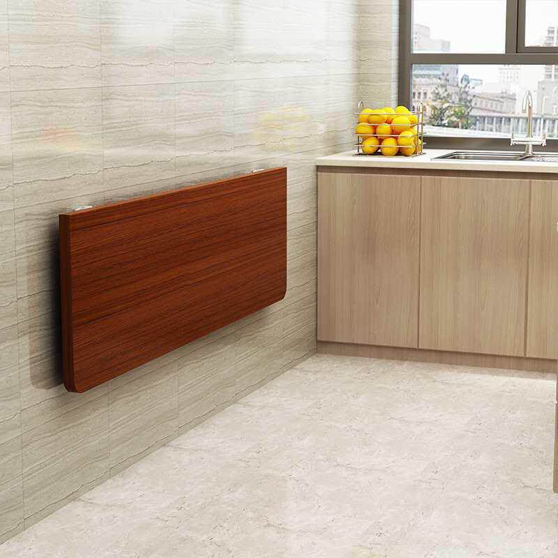 折叠饭桌墙书桌挂墙宿舍固定壁墙上悬在浮F87M7676吃饭的子桌壁挂