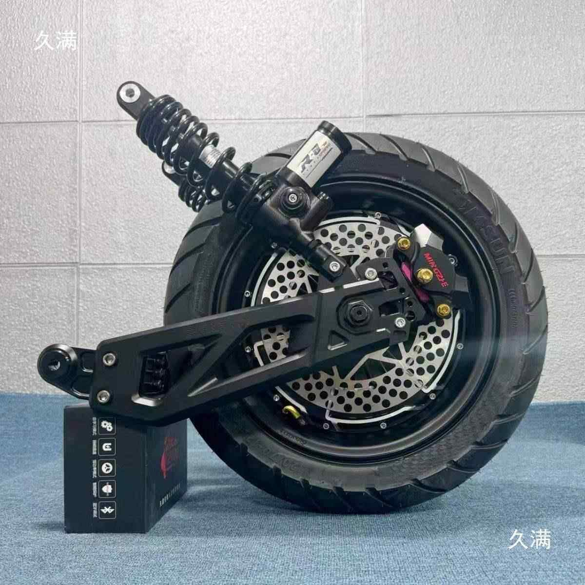 电机12972寸2000W3率00W大功电摩电机九号直上AnKe平叉0后轮套装