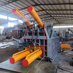 大型金属液压压块机160吨钢屑压块机烟台废钢液压压块机厂家