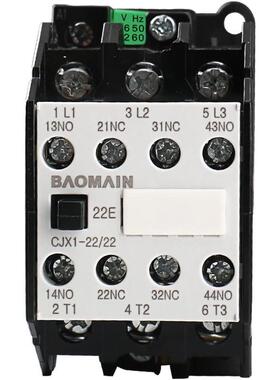Baomain 交流接触器 CJX1-22/22 AC 36V 50/60Hz 线圈 20A 3 相
