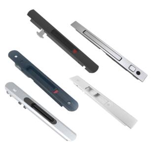 铝合金门窗一字锁条形锁勾锁单面双面带钥匙断桥推拉窗一字挂勾锁