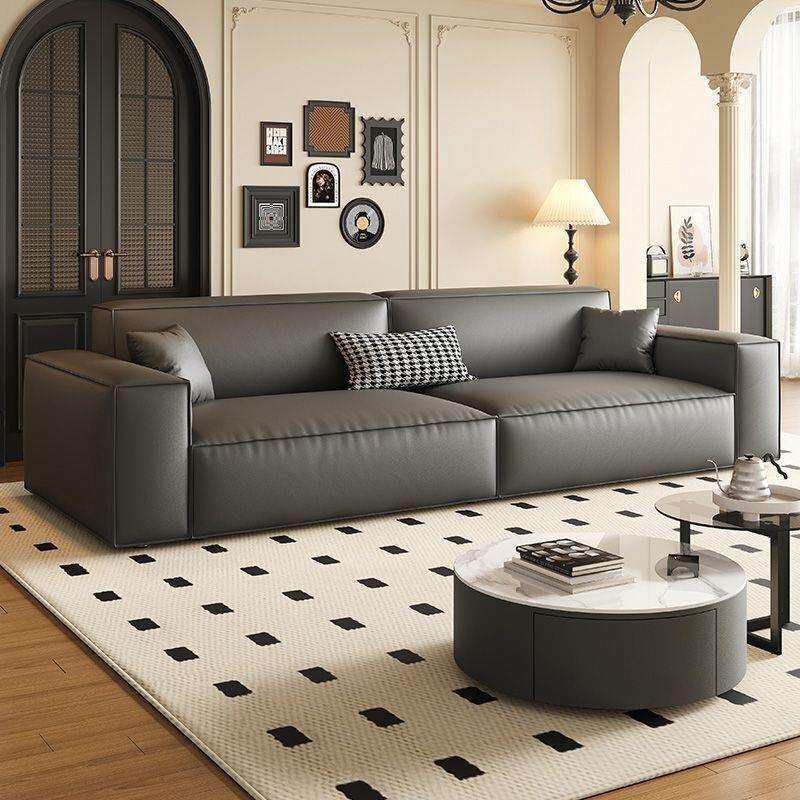 2026新款高端极简奶油风豆腐块沙发客厅简约现代直排沙发网红款