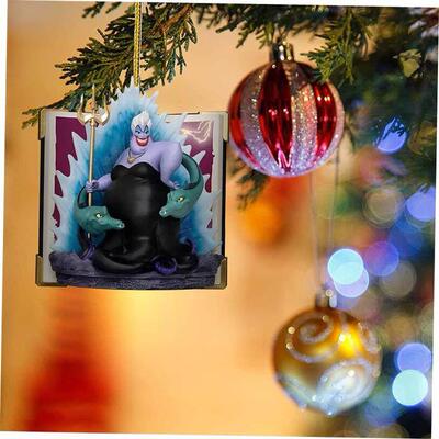 Flat Acrylic plane Princess Christmas Pendant Xmas Tree