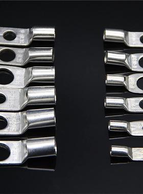 厂家直供100PCS窥口铜管端接子SC铜鼻子线端子+21C0PS黑色栅栏式_