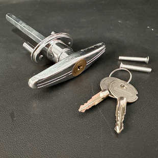 车库门锁翻版车库门锁卷帘门锁T型车库锁锁锁芯应急锁羊角十字锁