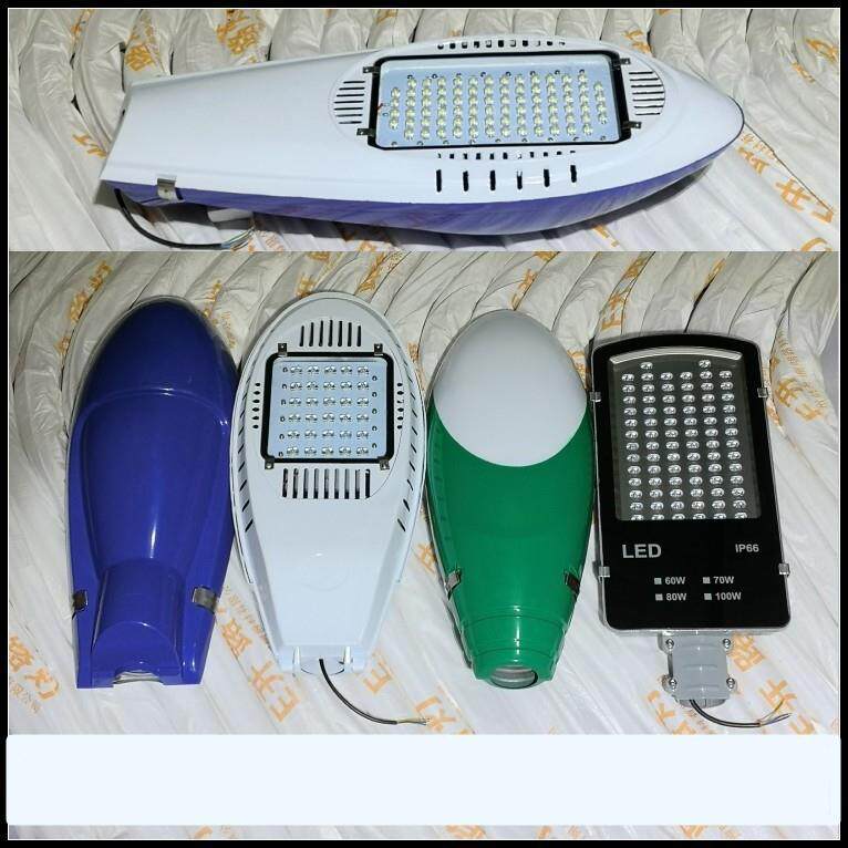 新星led路灯头挑臂路灯户外防水12V太阳能60W810飞机火炬灯头