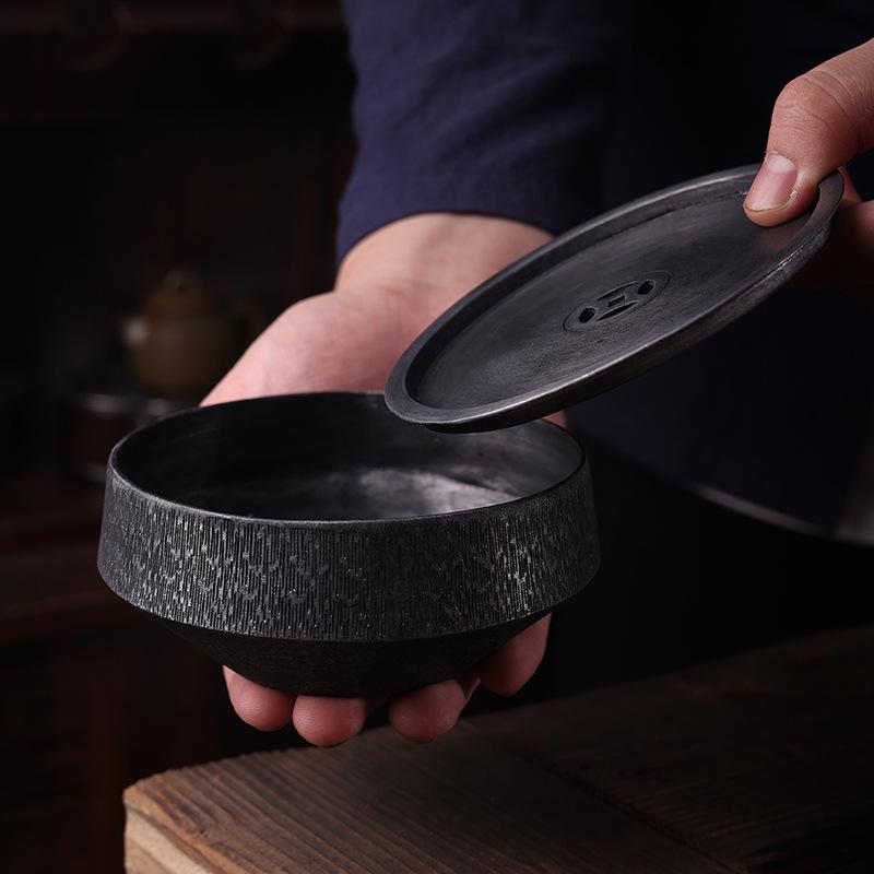 批发老锡壶承日式复古干泡台茶盘功夫茶具建水养壶茶承托盘茶配件