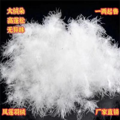 一斤装羽绒90白鸭绒大朵新国标原料95白鹅绒自充绒填充物散装毛绒