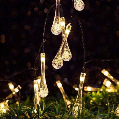 Waterproof Solar Lights: LED Bubble Globe, Garden Yard Decor