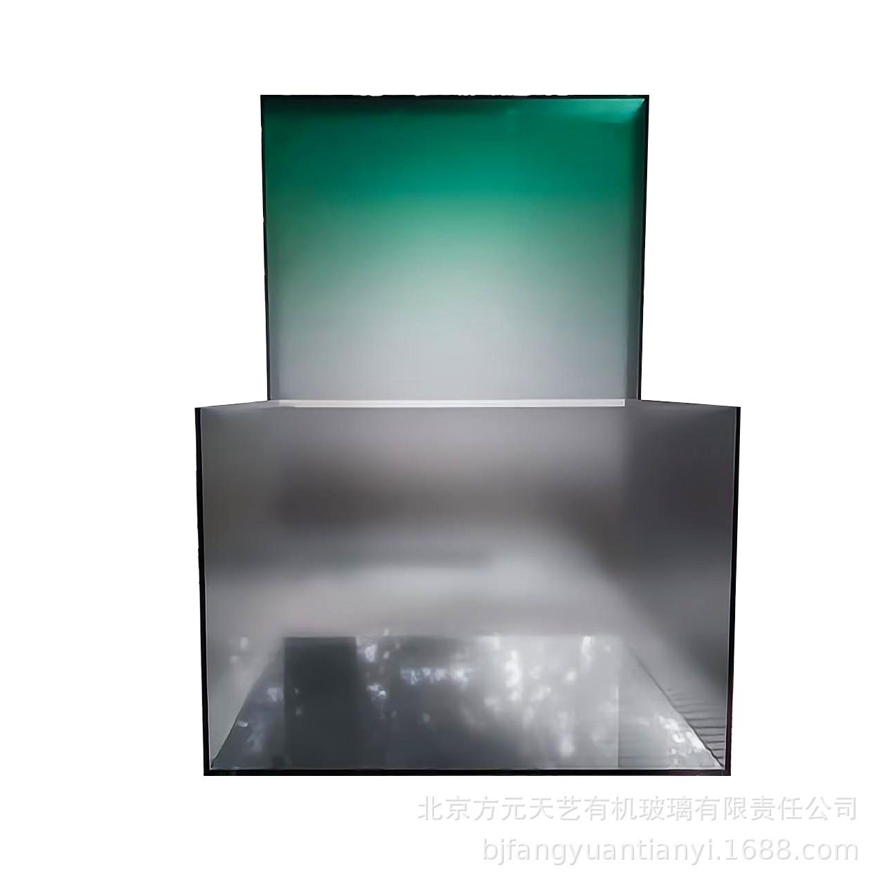 亚克力柜子彩色透明磨砂渐变UV喷绘水箱柜有机玻璃箱子厂家