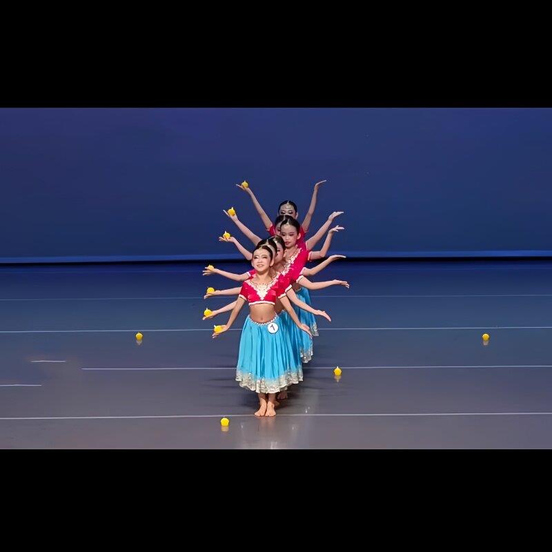 宝莱坞新款印度舞演出服帕莎女孩舞蹈服异域风情民族舞蹈花儿儿童
