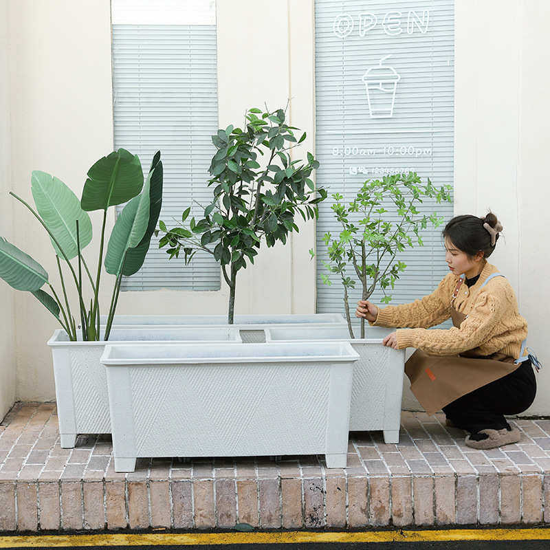 厂家直发批发户外花箱外摆商业街售楼部广场隔断长方形花盆大花箱,鲜花速递/花卉仿真/绿植园艺,花盆,淘宝优惠券,粉丝福利购,淘宝优惠卷