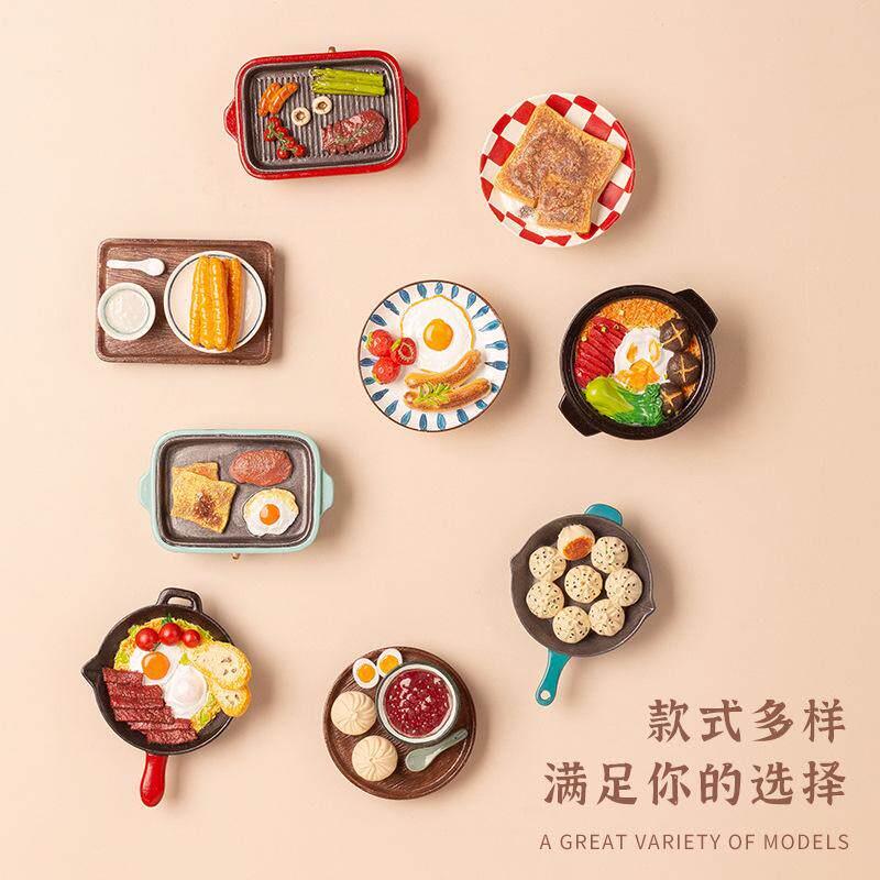 创意3D仿真食物冰箱贴小吃中餐西餐特色立体高品质树脂美食磁贴