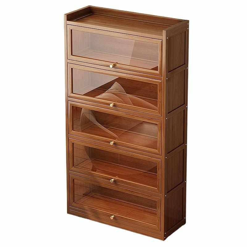 防尘书架落地家用客厅带门展示柜置物架子储物收纳柜书柜一体靠墙