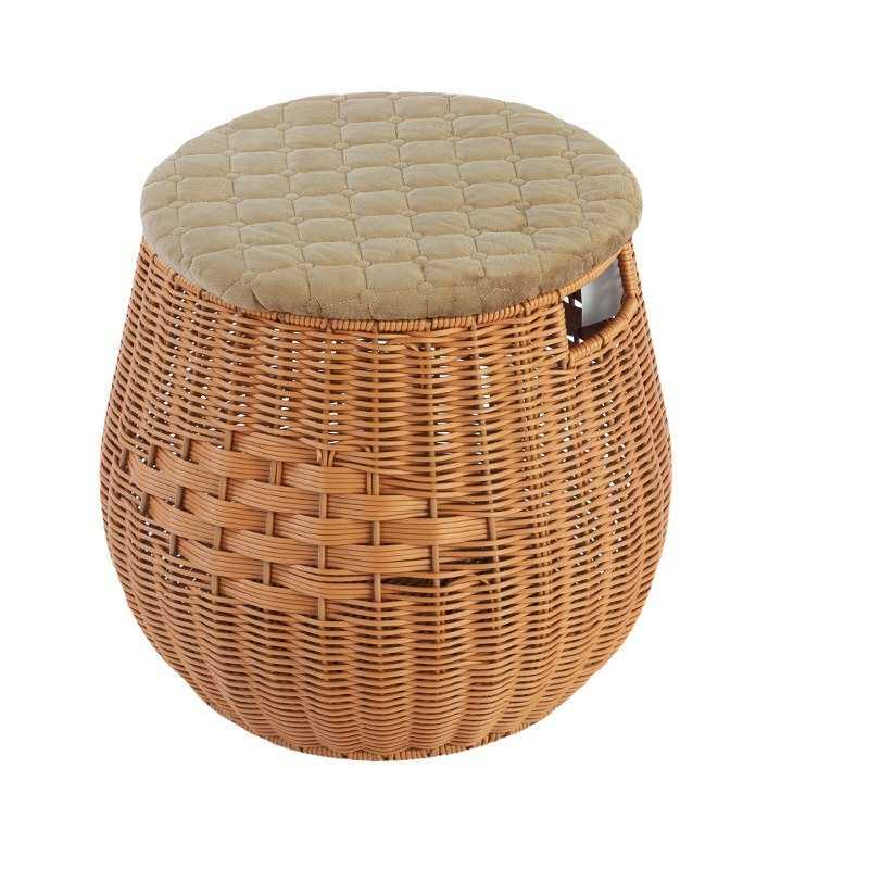 收纳新筐凳子家用物储大号仿中式换鞋休闲客厅凳圆形坐凳藤编手工,收纳整理,其他收纳篮,淘宝优惠券,粉丝福利购,淘宝优惠卷