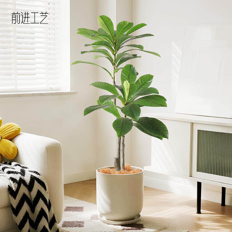 大型仿真绿植枇杷树高端轻奢仿生假植物室内客厅落地盆栽装饰摆件