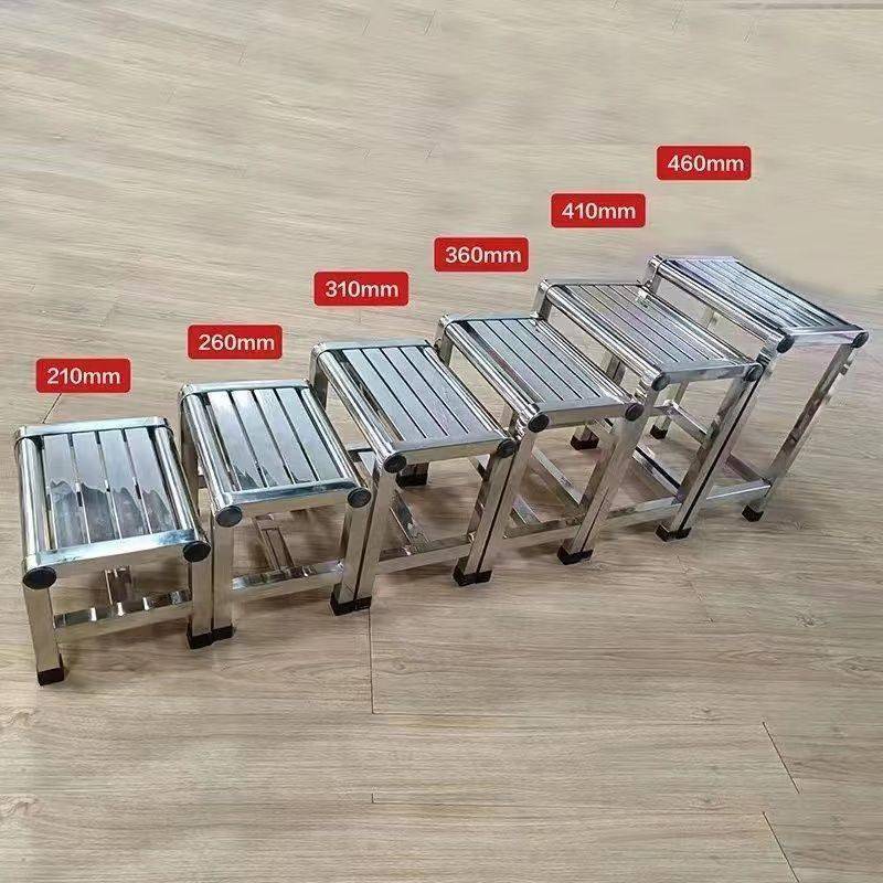 不锈钢小凳子方凳浴室洗澡凳家用强固结实耐用矮凳防滑加厚小板凳