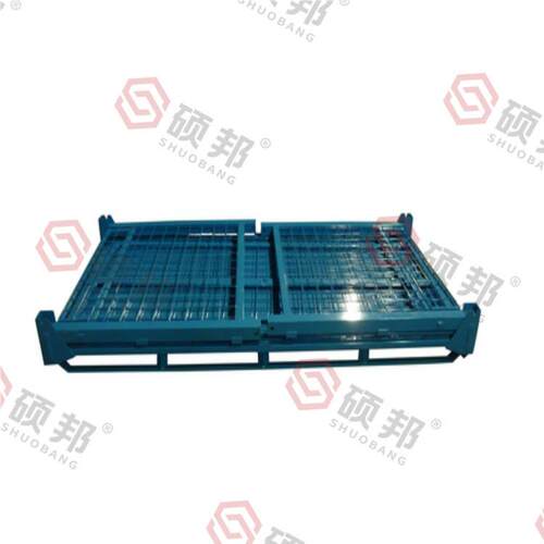 钢铁堆垛架厂家运供应箱式铁框折叠999流利货架堆高堆叠输装载铁