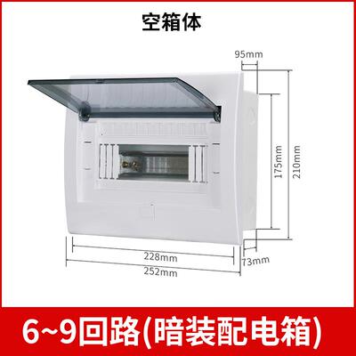 高档PZ30配电箱20回路家用强电18箱位暗装空开盒装室明内空气开关