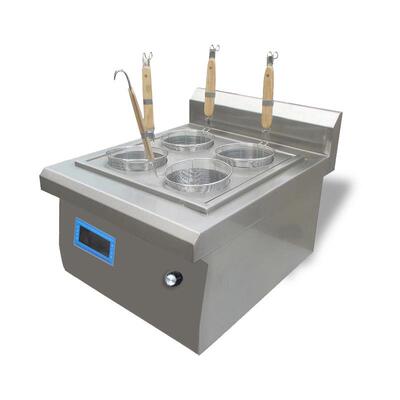 新款台面四头煮炉 电磁四眼手LMB动煮面式机 用电磁炉小商吃餐饮