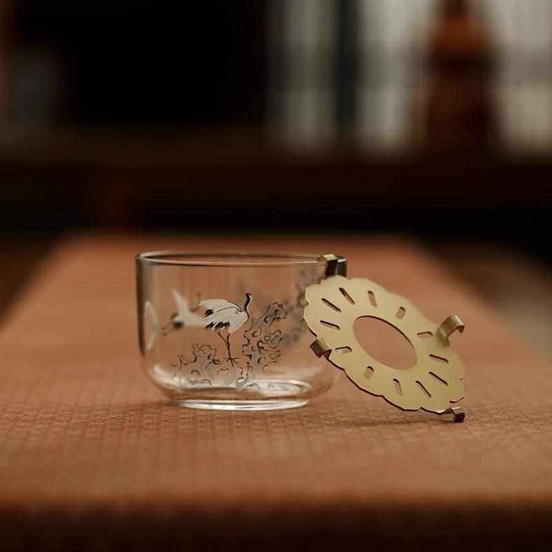 宜室茶话松鹤玻璃温泡茶炉小火炉蜡烛煮茶底座保温暖茶器围炉煮茶,餐饮具,茶具礼盒,淘宝优惠券,粉丝福利购,淘宝优惠卷