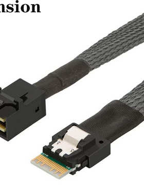 PCIE4.0 Slimline SAS SFF-8654 4i 38P转Mini SAS HD SFF-8643线