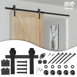 美式谷仓门全套木门平移门吊轨欧美门趟滑轨金属家具轨道家装