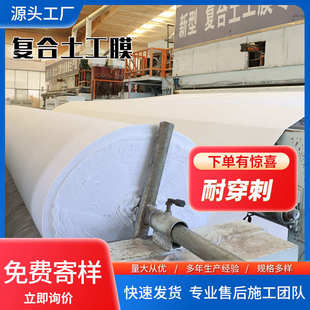 复合土工膜人工湖鱼塘蓄水池尾矿垃圾填埋场覆盖一两布一防渗水膜