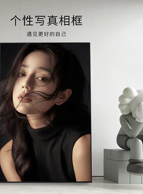 定制照相馆艺术照个人写真照片冲洗做成放大挂墙落地相框形象照礼